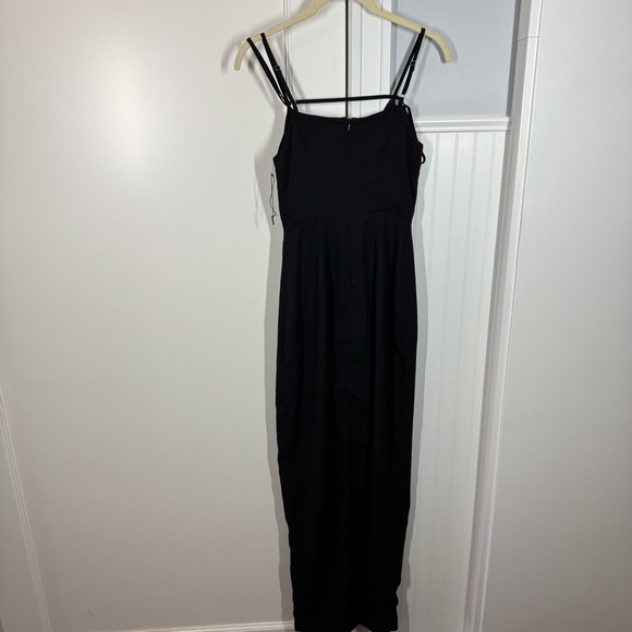 Superdown Analisa Maxi Dress Black XS Slip Off Shoulder High Slit Gown Sexy Girl - Picture 5 of 9